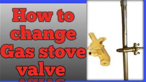 how to change gas valve behind stove